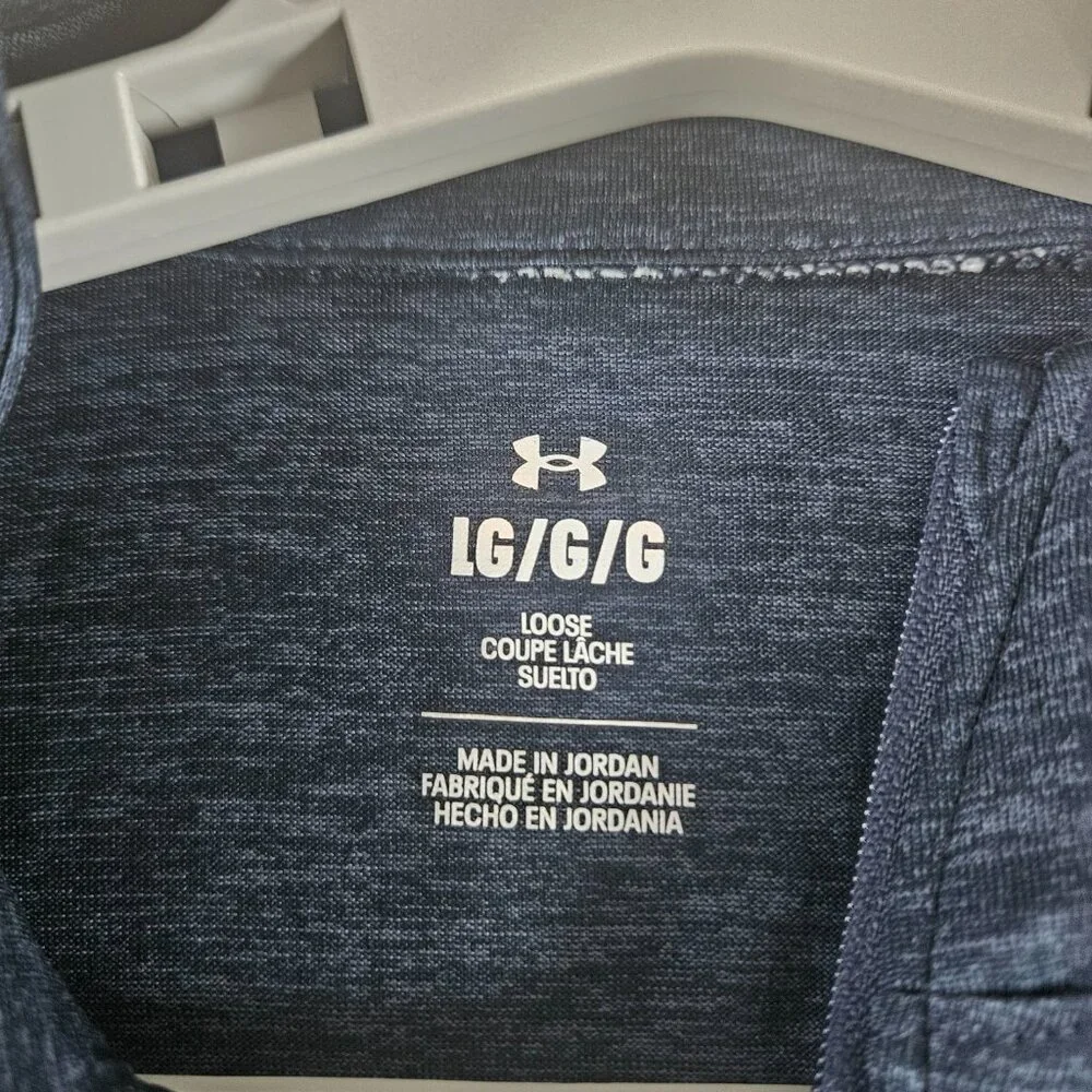 Under Armour Women's Sz L UA Tech Twist 1/2 Zip Long Sleeve Shirt 1320128 Blue - Picture 7 of 13